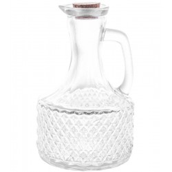 Garrafa 380ml Para Azeite De Vidro Com Tampa De Rolha